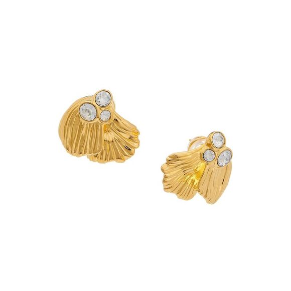 Chloé Flowers Earrings, Gold